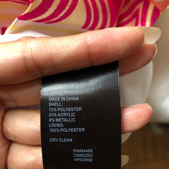 Laundry by Shelli Segal | Striped Jacquard Sheath Dress | SZ4 - Picture 7 of 10